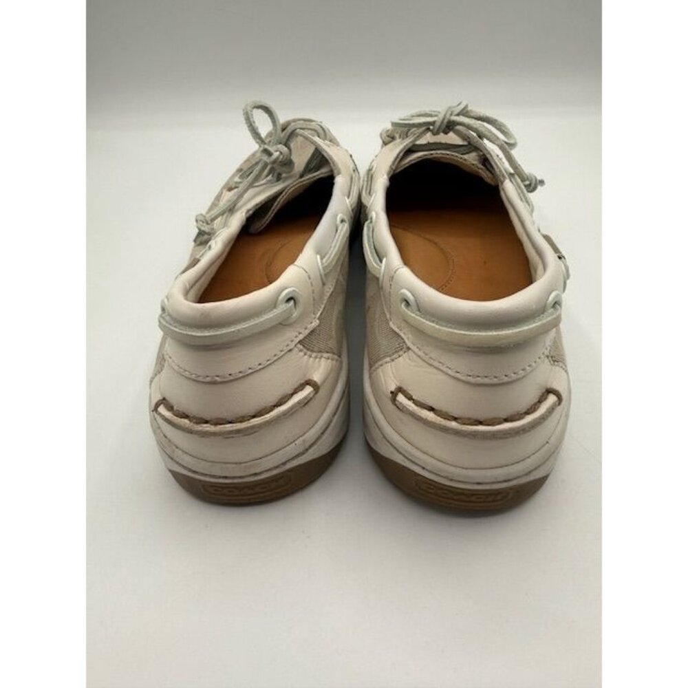 Coach Women's Richelle Parchment Colorway Boat Shoe Size 8.5 - Picture 4 of 6
